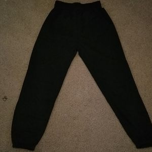 Ankle length black sweatpants